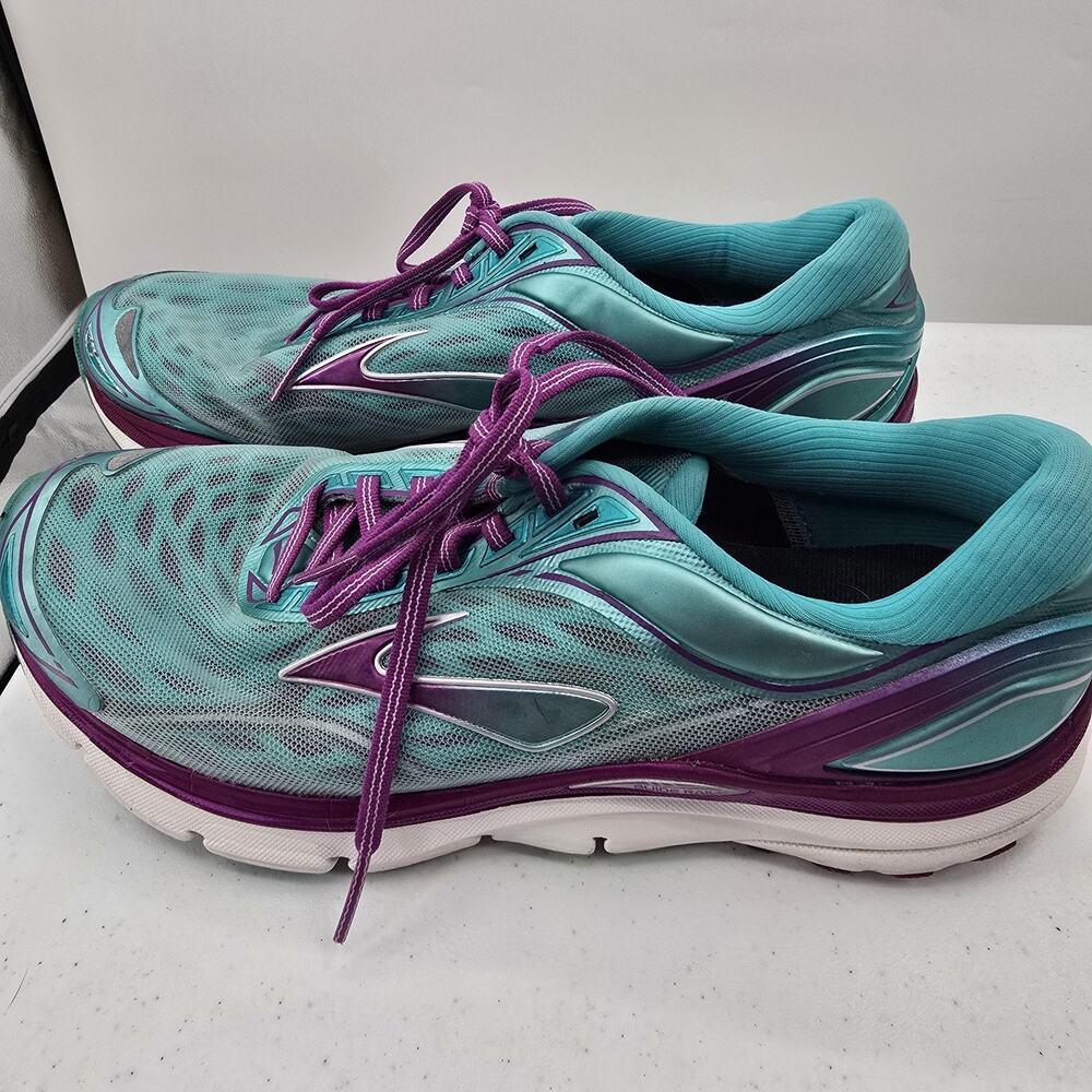 Brooks Transcend 3 Women's Size 10.5 Teal Purple Running Shoes - Picture 4 of 14